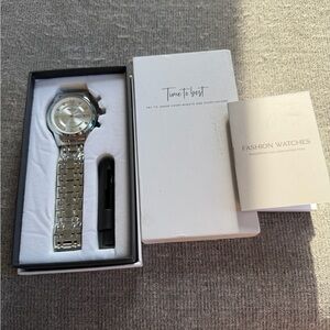 Men's Silver Stainless Steel Watch